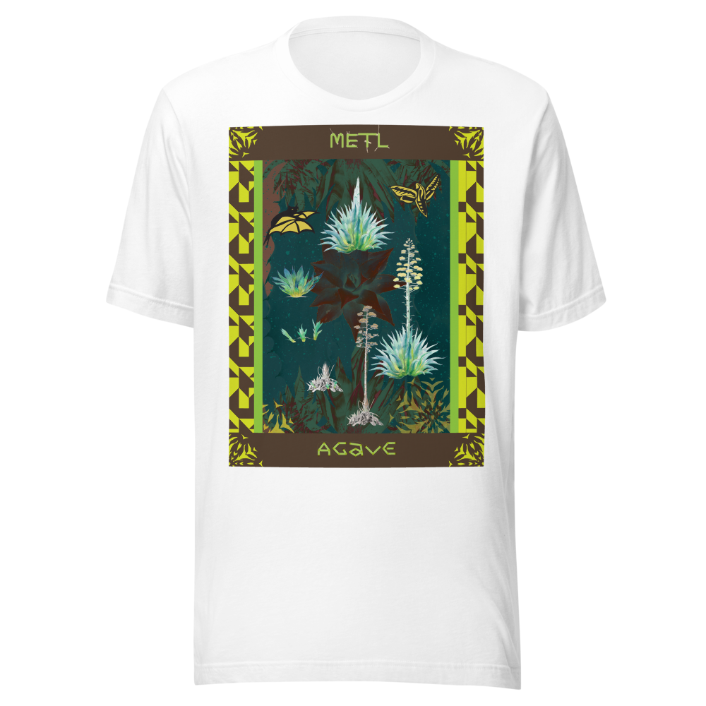 METL/Agave Design on White T-Shirt