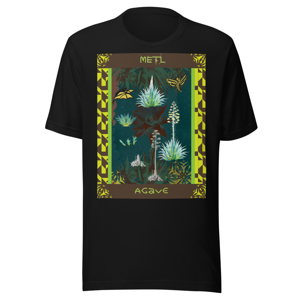 METL/Agave Design on Black T-Shirt